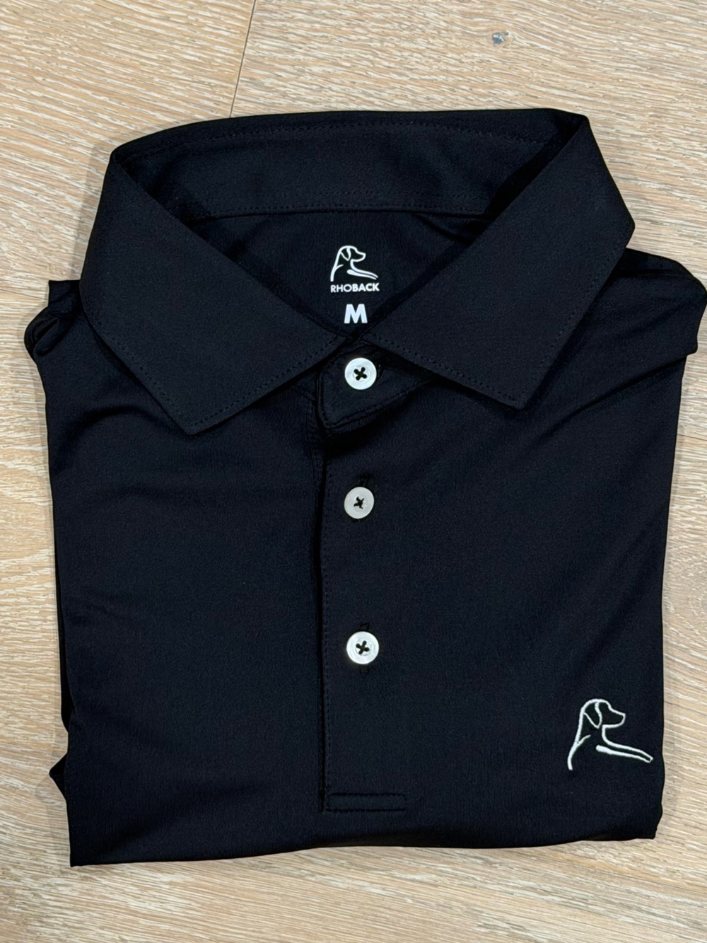 Rhoback Polo Shirt - Black Solid